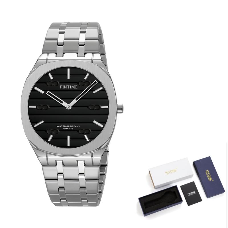Classic Premium Men's Watch Customizable Colors Original Business Quartz Timepiece 7mm Dial Water-Resistant Men's Wristwatch