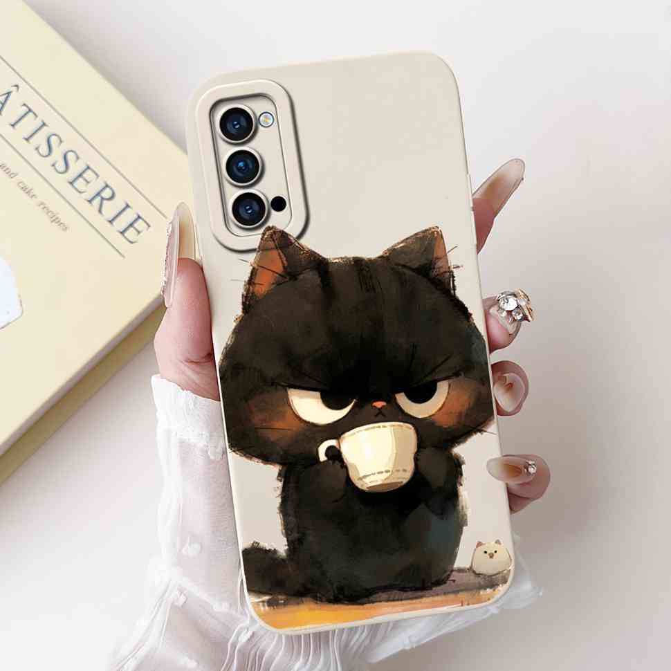 For Oppo Reno4 Pro 5G Case CPH2089 Luxury Art Painted Cover For Oppo Reno4 Reno 4 Pro 5G Phone Case Protector Soft Cover