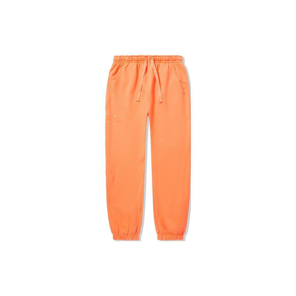 Спортивные брюки Li Ning Vital Series однотонные зауженные трикотажные мужские брюки облачно-оранжевые AKLTD97-2