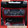 Car Center Console Air Conditioning AC Switch Panel Sticker Decoration Cover Trim for Ford Focus 3 MK3 2015 - 2018