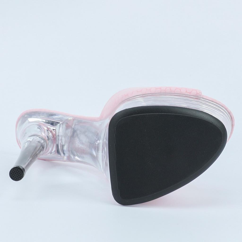 Women's Shoes Spring Clear Heels Sexy Sandals Slipper Girls Shoe for Party Club 14cm Heel 4cm Platform LFD-B3654