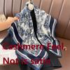 Large Cashmere Feel Square Bandanas Scarves Lightweight Floral Spring Summer Shawl Wrap Scarf for Women, 90*90cm