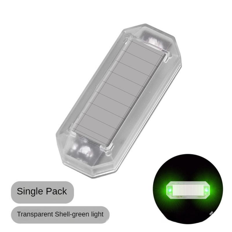 Мини-солнечная батарея автомобильный светодиодный фонарик автомобильный мотоцикл сигнальная лампа ночной световой сигнальный стробоскоп ходовой фонарь