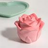 3D роза банка для свечей, бетонные силиконовые формы с крышкой, кристаллическая форма из смолы, цветок, подсвечник, коробка для хранения, цементная форма, домашний декор