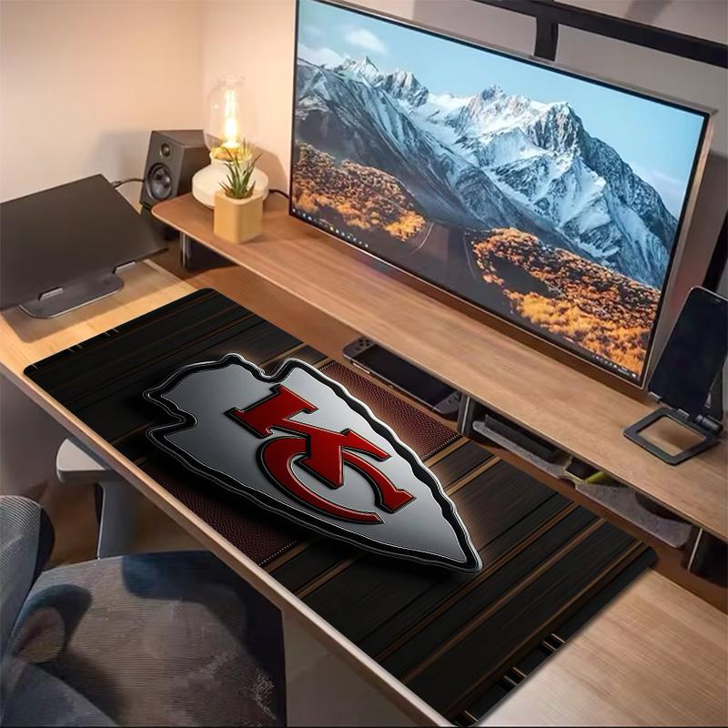 Kansas City Chiefs2 Print Cushion Non-slip Laptop Tablet Big Mousepad XXL Mat Mini PC Playmat With Lock edge