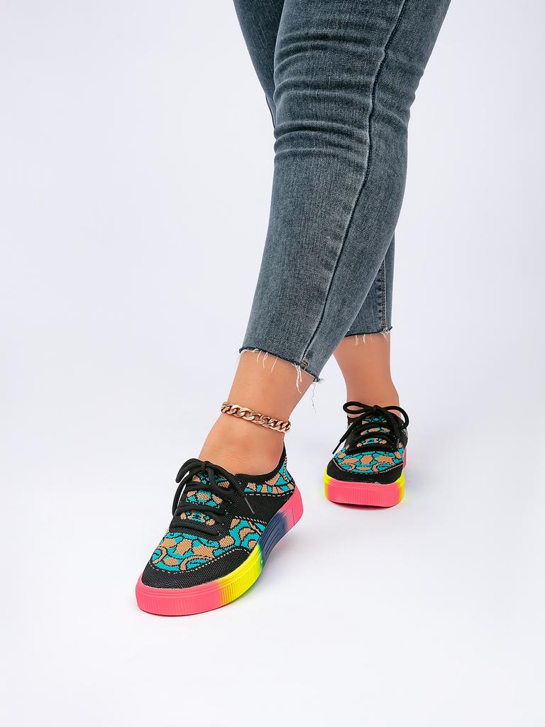 2024 года, самые продаваемые осенние новые повседневные туфли, женские туфли большого размера, толстая подошва, подходящая по цвету, со шнуровкой, повседневная обувь