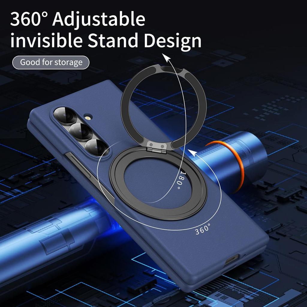 For Samsung Galaxy Z Fold4 5 6 7 8 Wide /Z Fold8 Ultra Hard PC Shockproof Phone Case Kickstand Holder Full Body Protective Cover With Screen Protector