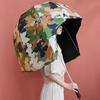 Inventation Print Shoulder Strap Outdoor Rainproof Cap Hat Shape  Umbrella Kids