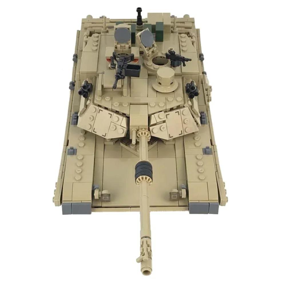 Трансформируемая трасса 2-в-1 Hummer 1/28 M1A2 ABRAMS Танк Модель Военный Армейский Мировая Война Строительные Блоки Кирпичики Детские Игрушки