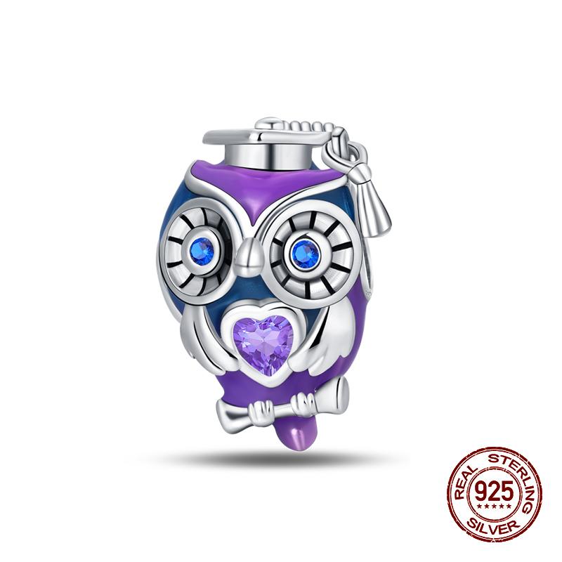 100% стерлингового серебра 925 пробы с изображением кофейного кота, кролика, медведя, пингвина, бусины, подходят для 925 оригинальных браслетов, сделай сам, подарок на день рождения, ювелирные изделия