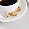 Fade Resistant Titanium Steel Ring Tarnish Resistant Hand Jewelry New Zircon Ring  Office