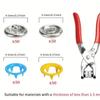 1 Set Snaps Button Plier Kit Tool With Fastener Pliers Press Tool DIY Sewing And Crafting Tools Children's Clothes Hat Sewing
