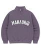 Свитшот MAHAGRID с аппликацией-логотипом-аркой, с молнией до середины, фиолетовый(Mg2Fsmm444A)