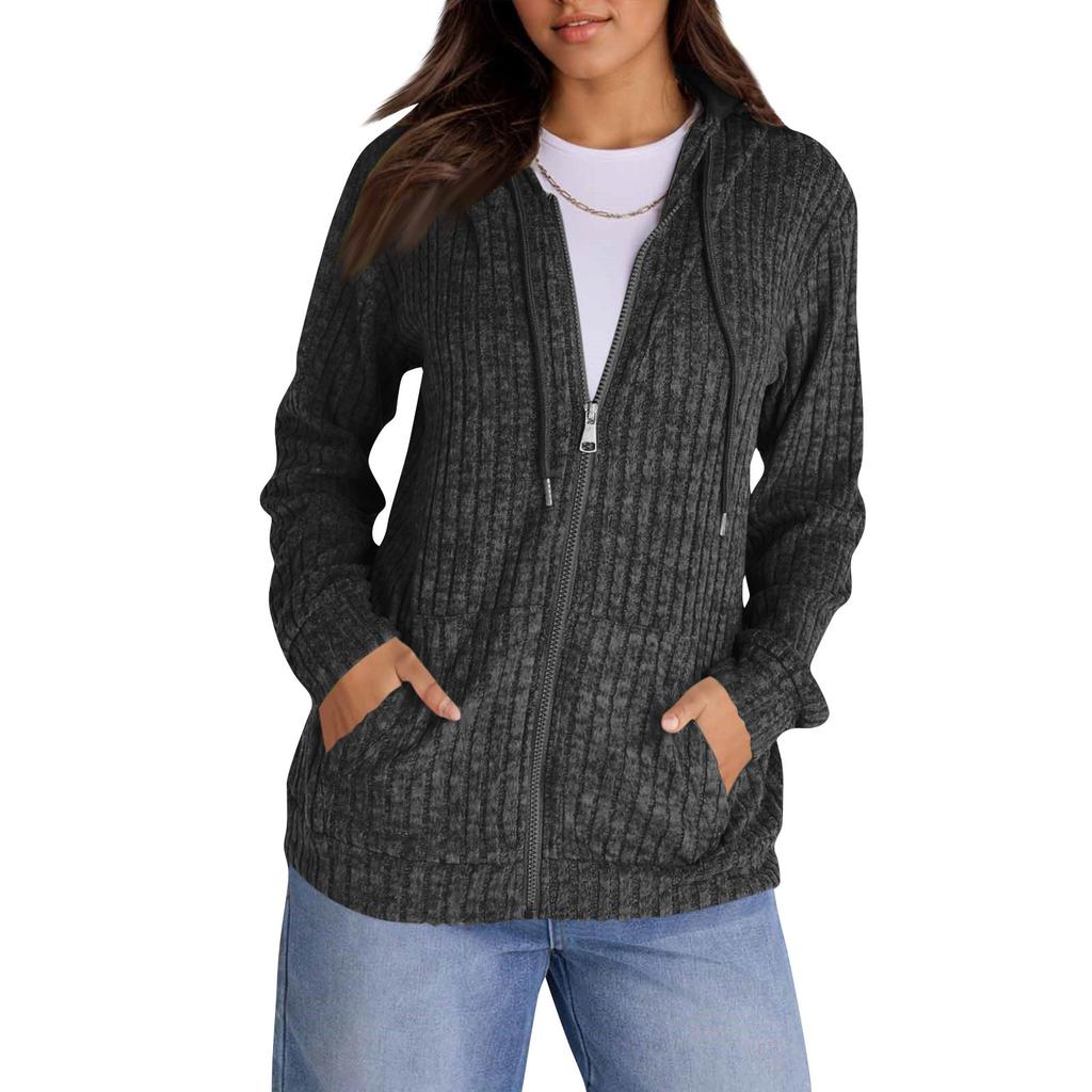Hoodies For Women Trendy Tops Casual Fall Fashion Long Sleeve Sweatshirt With Pockets Pullover Lightweight