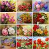 5D DIY Diamond Painting Flower Cross Stitch Kit Full Round Drill Embroidery Mosaic Art Rhinestones Home Decor Wall Art Gift
