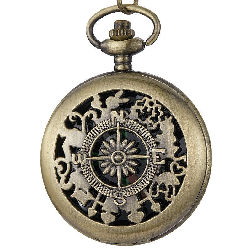 Новые креативные карманные часы с компасом для альпинизма на открытом воздухе, классические карманные часы с компасом