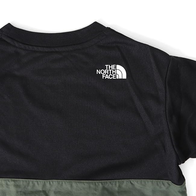 The North Face Adventure Size 110 Tee, Black/Time Green,