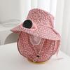 Breathable Solar Fan Hat Elastic Summer Fan Visor Cap Gift Cooling Sunshade Hat  Hot Weather