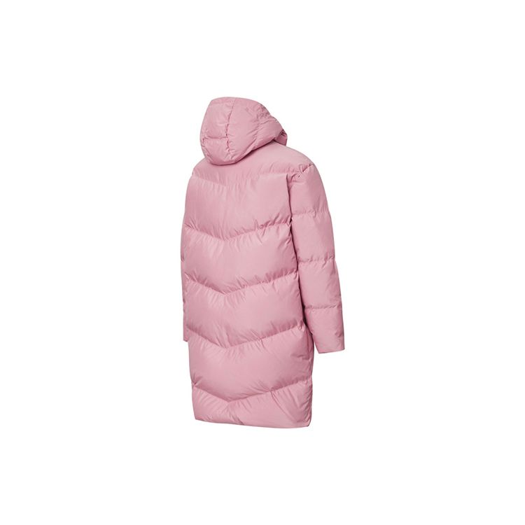 Puma Теплая спортивная куртка-пуховик средней длины с капюшоном женская куртка розовая фиолетовая 530031-16