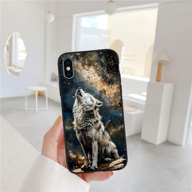 CJ8 Animal Wolf Soft Shell Phone Case for Xiaomi Xiaomi Poco M4 M5 M6 M7 X3 X6 X7 F8 Ultra Pro GT NFC