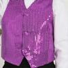 Costume Vest Glitter Unisex Colorful Kids Sleeveless Sequin Vest For Party