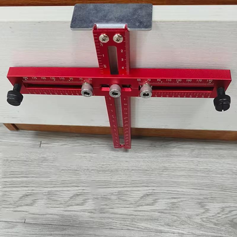 Ручка Перфоратор Локатор Деревообработка Недавно Модернизированный Регулируемый Дверца Шкафа Т-образный Перфоратор Ручки Кнобы Шкафа Ручки Инструмент