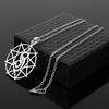 Silver Band Slipknot Geometric Alloy Necklace With Pendant For Travel Gift