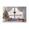 Indoor Sill Window Winter Snow Scene Children Shooting Background Cloth Background Wall Decoration Photo Cloth