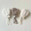 Kids Winter Gloves Warm Thicken Plush Fingerless Gloves Solid Color Newborn Mittens for Baby Boys Girls Accessories