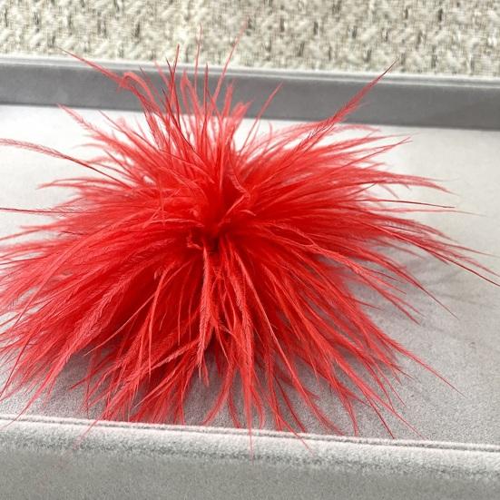 Брошь унисекс, мягкая шляпа из искусственного страуса, противоскользящая легкая одежда, украшение для сумки с перьями, свадебная вечеринка