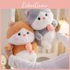 Cat Plush Toy Fish Hugging Doll Stuffed Animal Cartoon Kitty Home Gift Decor