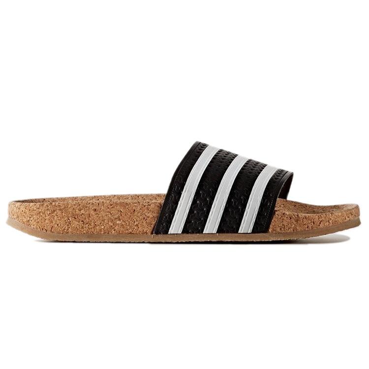 (WMNS) adidas originals Adilette 'Черный Белый' Женские BA7211