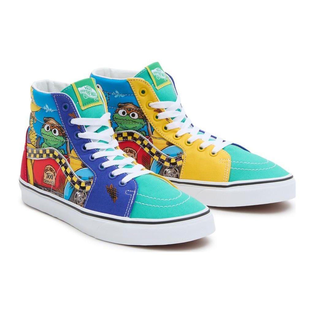 Vans Sesame Street X Sk8-Hi Oscars Taxi Service Unisex Sneakers Multi-Color VN000D5IBMB
