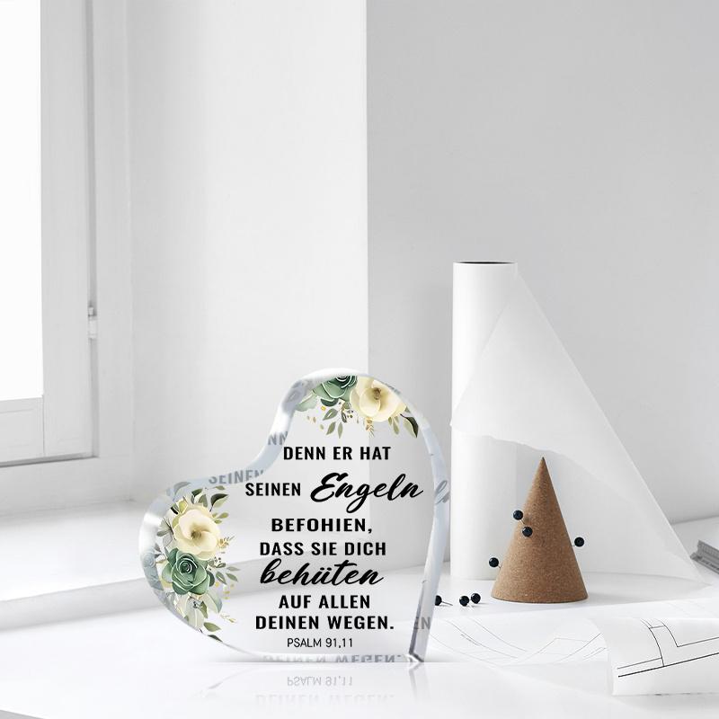 2D Плоская, Акриловая табличка с Библейским стихом, Христианский подарок, Настольный декор, Декоративная табличка для дома, Настенное искусство, Декорация для сада, Знаки для двери комнаты