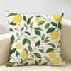 Schumacher Citrus Garden Cushion Cover Durable Hypoallergenic Organic Linen Short Pillow Cover Washable