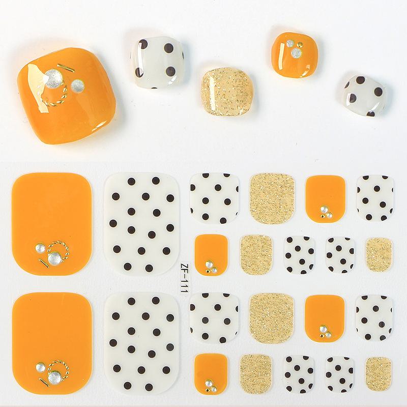 Наклейки на ногти с 3D-ромбовидным узором: Водостойкий, долговечный, отбеливающий для ног