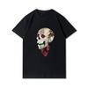 Хлопковая летняя мужская футболка размера плюс с 30 узорами в стиле Харадзюку, футболки с принтом черепа, футболка с круглым вырезом, повседневные топы