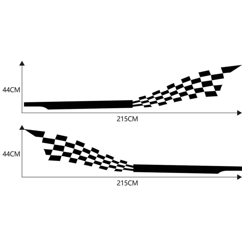 2 шт. Боковая наклейка на кузов автомобиля, термостойкая, водонепроницаемая, легко наносится, самоклеящаяся полоса, наклейка на автомобиль, универсальная для автомобиля, дома на колесах, яхты, грузовика