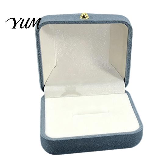 Jewelry Display Case for Home Pearl Velvet Box, Anti-Scratch Lining Organizer with Golden Metal Wedding Engagement Gift Box Buckle, Decorative Storage
