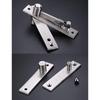 1PC Stainless Steel Pivot Heavy Duty 360-degree Rotating Shaft Wooden Door Hinge Shaft Murphy Positioning Door Shaft Hidden Axis