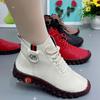Spring Non-slip Women's Shoes Wear-resistant Lightweight Sports Women's Shoes Lace-up Women's Leather Shoes Loafers