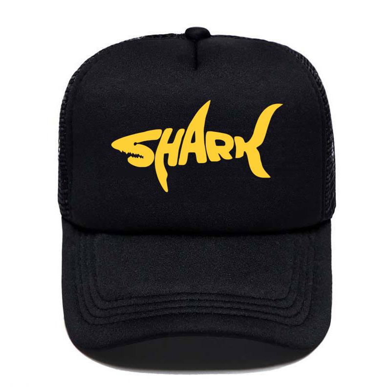 New Shark Print Baseball Cap Funny Casual Unisex Women Parentchild Hats Mesh Visor Outdoor Sun Hat Adjustable Caps