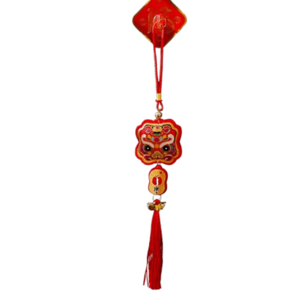 Creative Spring Festival Decoration Pendant Reusable New Year Ornaments Red Lantern String Home