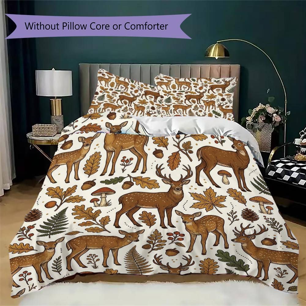 All Over Pattern Bedding uilt Set uilt Cover Pillowcase Home Decoration Birthday Gift (1 * duvet cover + 2 * pillowcase without core)