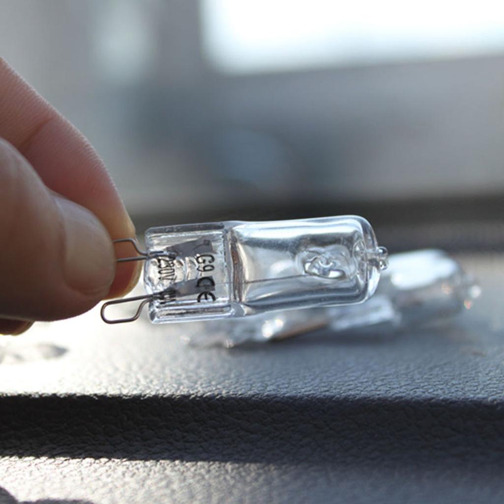 10 шт. G9 60 Вт галогенные лампы длительный срок службы капсульные лампы теплые белые прозрачные лампы