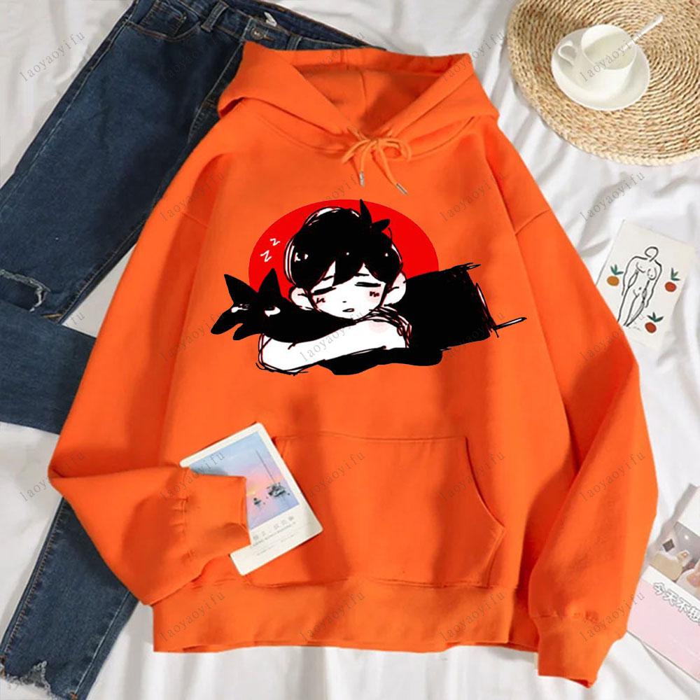 Omori Cute Hoodie Printed Sportswear Unique Cartoon Popular Men Pullover Street Fashion Hot Selling Autumn and Winter Pullover