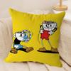 МИЛАЯ Мультяшная Наволочка C-Cuphead Съемная Моющаяся Наволочка – Всесезонный Мягкий Лен