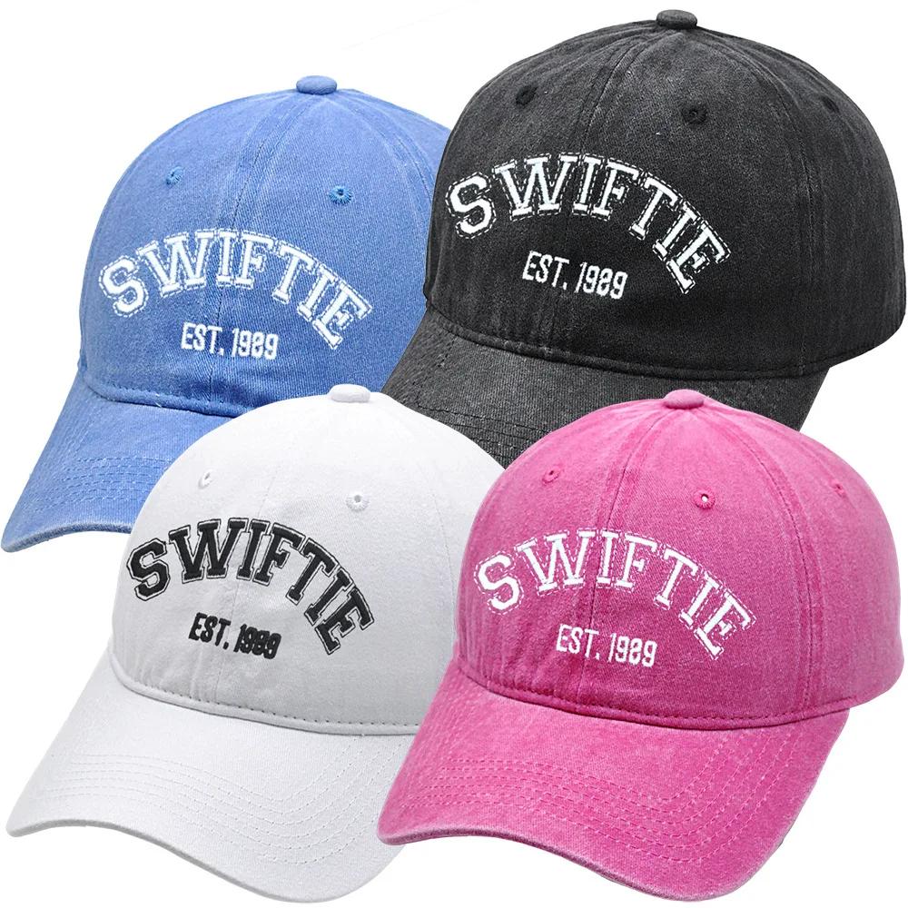 Европейская и американская бейсболка SWIFTIE с вышивкой, летняя, вываренная, в стиле ретро, для фанаток Тейлор, женская, удобная, дышащая, регулируемая