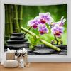 3D Printing Zen Stone Tapestry Butterfly Orchid Landscape Living Room Wall Canvas Kawaii Home Art Aesthetic Room Decor Blanket