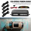 Car Auto Led Parking Sensor Parktronic Display 4 Sensors Reverse Backup Assistance Radar Light Heart Monitor System